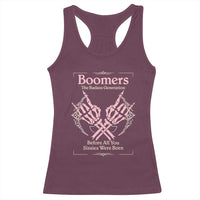Baby Boomers Racerback Tank Top The Badass Generation Before All You Sissies Were Born - Wonder Print Shop