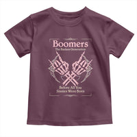 Baby Boomers Toddler T Shirt The Badass Generation Before All You Sissies Were Born - Wonder Print Shop