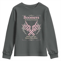 Baby Boomers Youth Sweatshirt The Badass Generation Before All You Sissies Were Born - Wonder Print Shop
