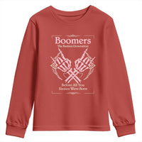 Baby Boomers Youth Sweatshirt The Badass Generation Before All You Sissies Were Born - Wonder Print Shop
