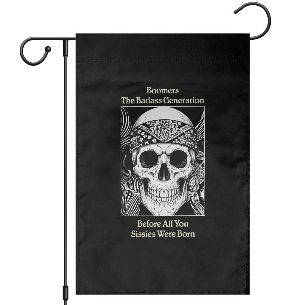 Baby Boomers Generation Garden Flag Retro Badass Quote Gift - Wonder Print Shop