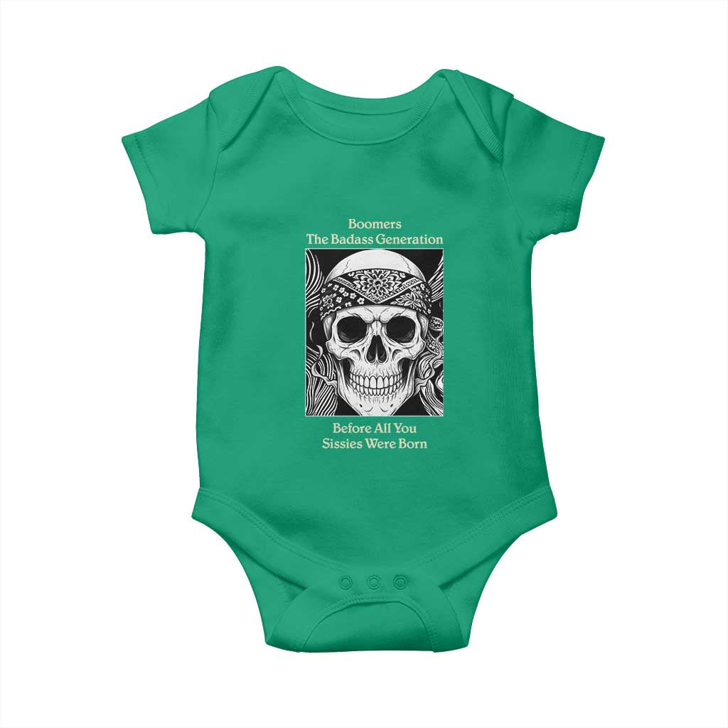 Baby Boomers Generation Baby Onesie Retro Badass Quote Gift - Wonder Print Shop