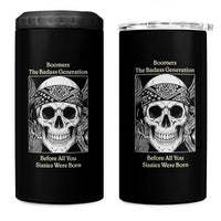 Baby Boomers Generation 4 in 1 Can Cooler Tumbler Retro Badass Quote Gift
