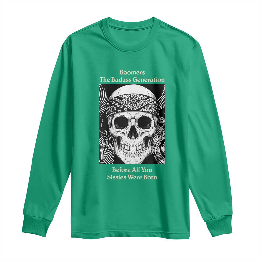 Baby Boomers Generation Long Sleeve Shirt Retro Badass Quote Gift - Wonder Print Shop