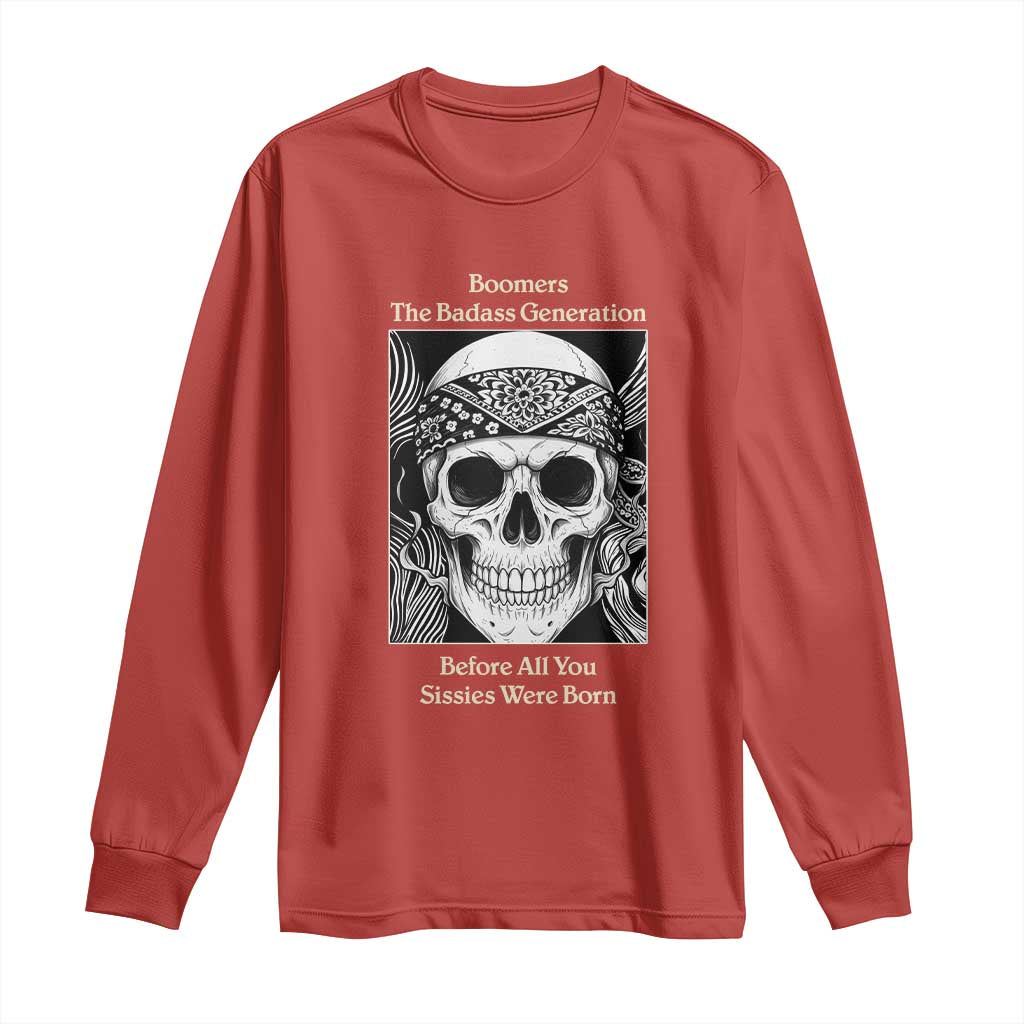 Baby Boomers Generation Long Sleeve Shirt Retro Badass Quote Gift - Wonder Print Shop
