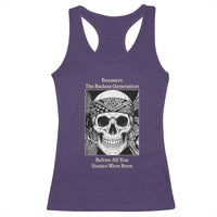 Baby Boomers Generation Racerback Tank Top Retro Badass Quote Gift - Wonder Print Shop