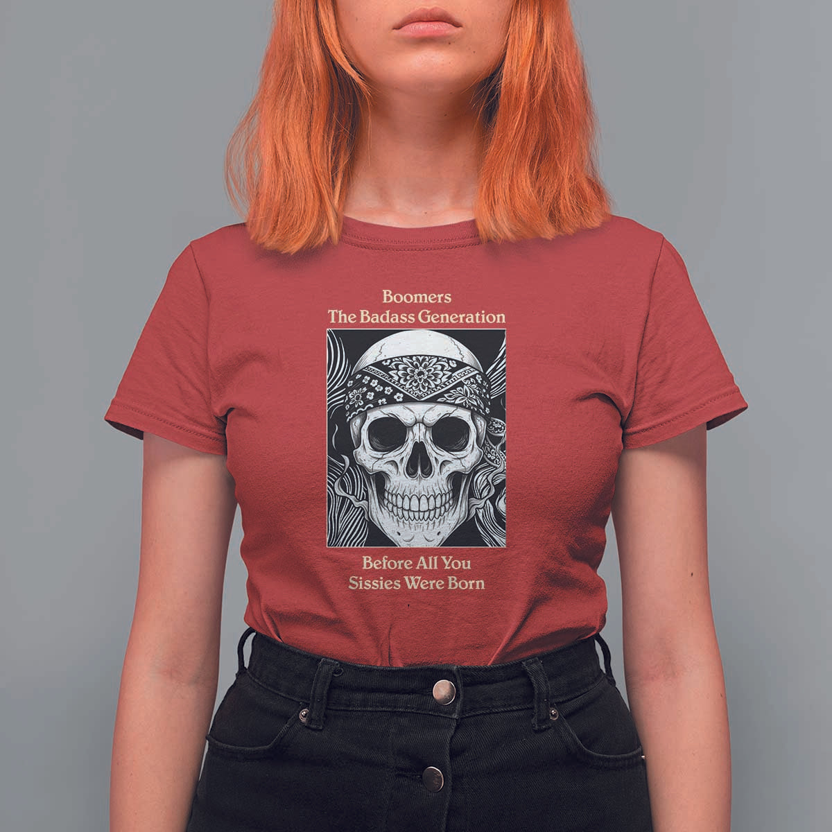 Baby Boomers Generation T Shirt For Women Retro Badass Quote Gift - Wonder Print Shop