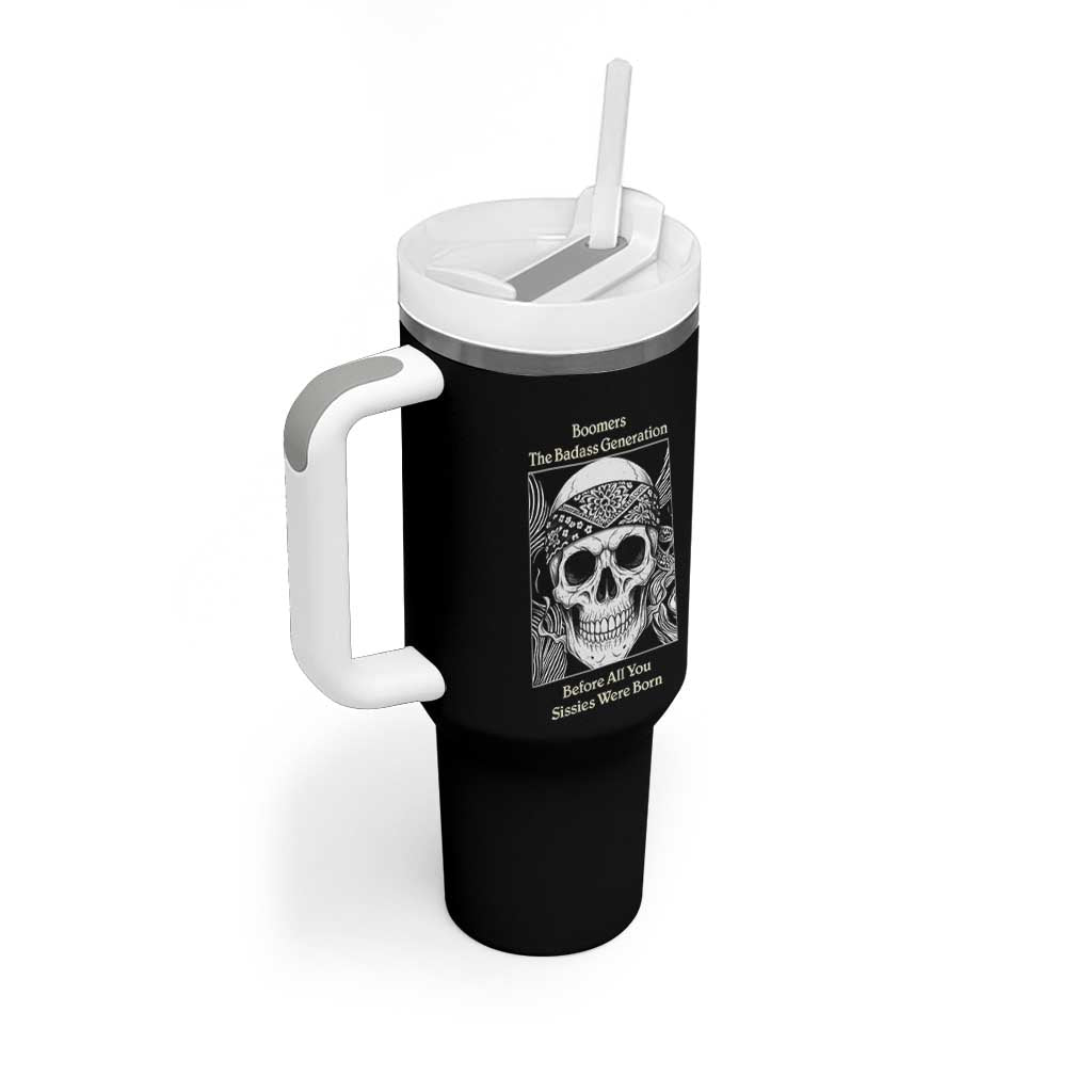 Baby Boomers Generation Tumbler With Handle Retro Badass Quote Gift