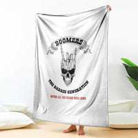 Baby Boomers The Badass Generation Funny Quote Gift Throw Blanket - Wonder Print Shop