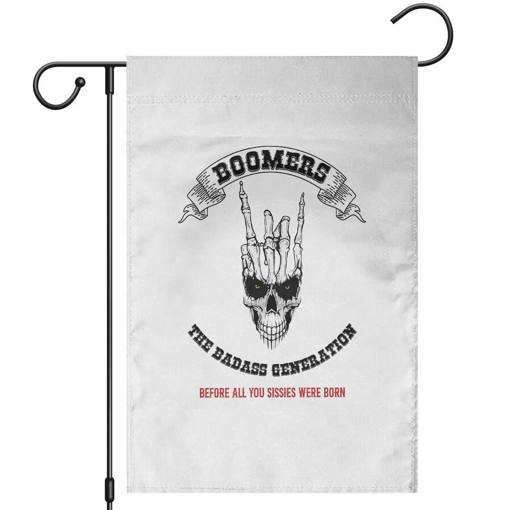 Baby Boomers The Badass Generation Funny Quote Gift Garden Flag - Wonder Print Shop