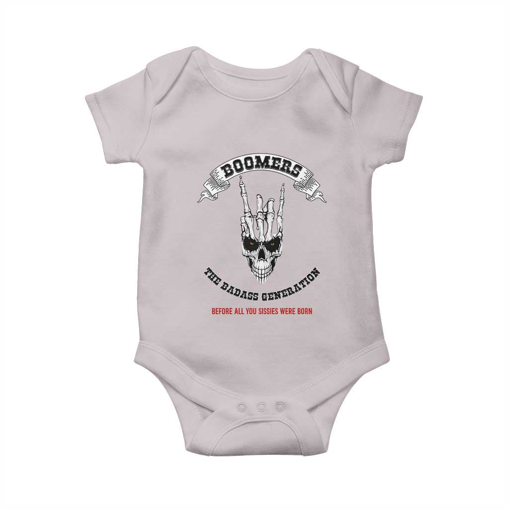 Baby Boomers The Badass Generation Funny Quote Gift Baby Onesie - Wonder Print Shop