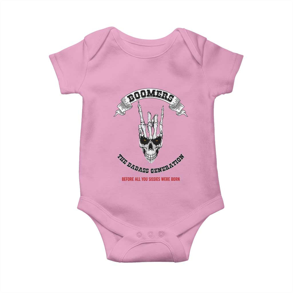Baby Boomers The Badass Generation Funny Quote Gift Baby Onesie - Wonder Print Shop