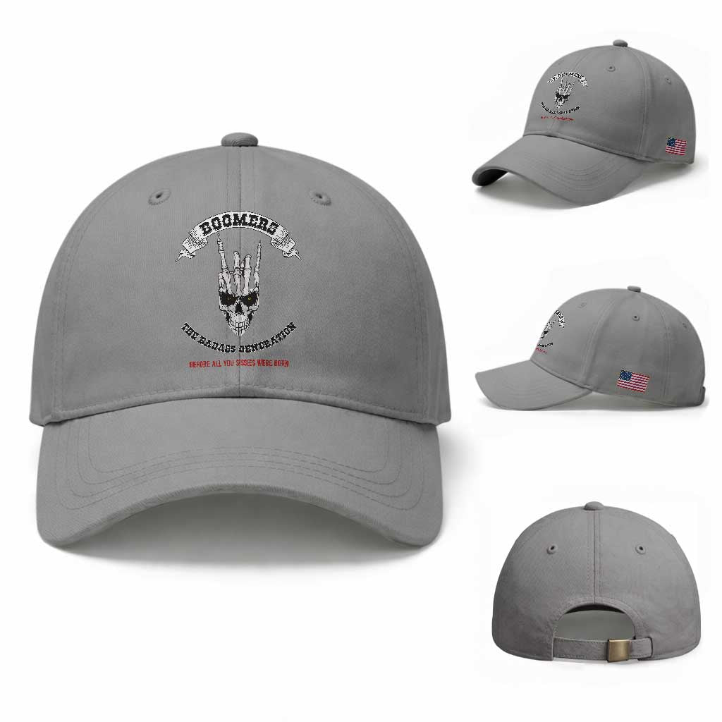 Baby Boomers The Badass Generation Funny Quote Gift Baseball Cap