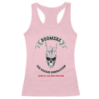 Baby Boomers The Badass Generation Funny Quote Gift Racerback Tank Top - Wonder Print Shop