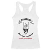 Baby Boomers The Badass Generation Funny Quote Gift Racerback Tank Top - Wonder Print Shop