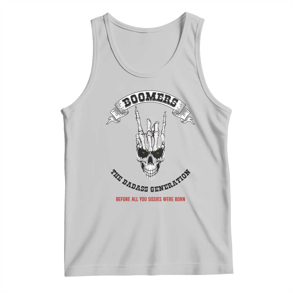 Baby Boomers The Badass Generation Funny Quote Gift Tank Top - Wonder Print Shop