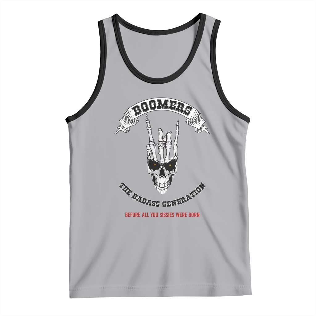Baby Boomers The Badass Generation Funny Quote Gift Tank Top - Wonder Print Shop