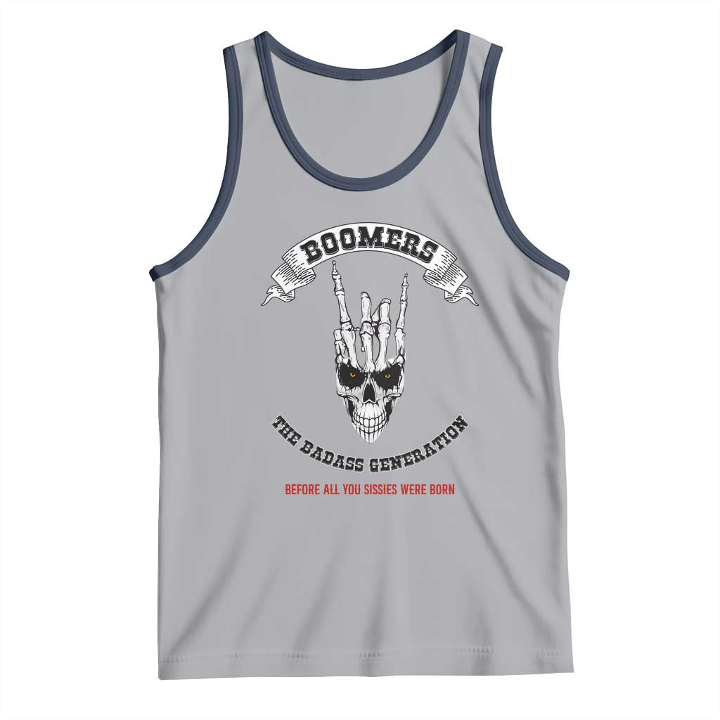 Baby Boomers The Badass Generation Funny Quote Gift Tank Top - Wonder Print Shop