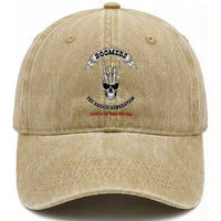 Baby Boomers The Badass Generation Funny Quote Gift Washed Cotton Baseball Cap