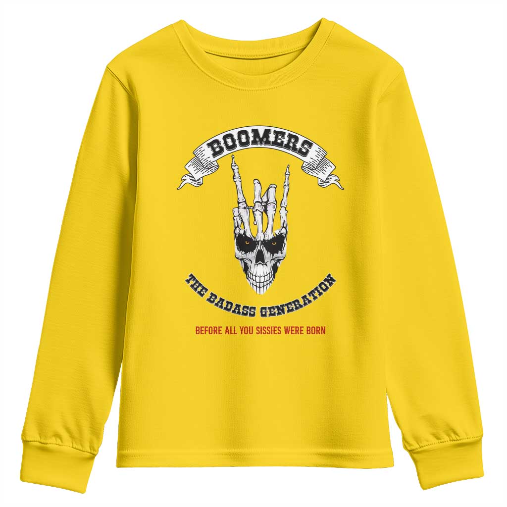 Baby Boomers The Badass Generation Funny Quote Gift Youth Sweatshirt - Wonder Print Shop