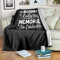 Baby Boomer Generation Throw Blanket Lots Of Memories No Evidence - Wonder Print Shop
