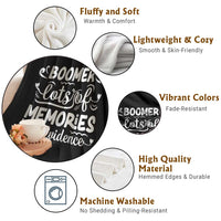 Baby Boomer Generation Throw Blanket Lots Of Memories No Evidence - Wonder Print Shop