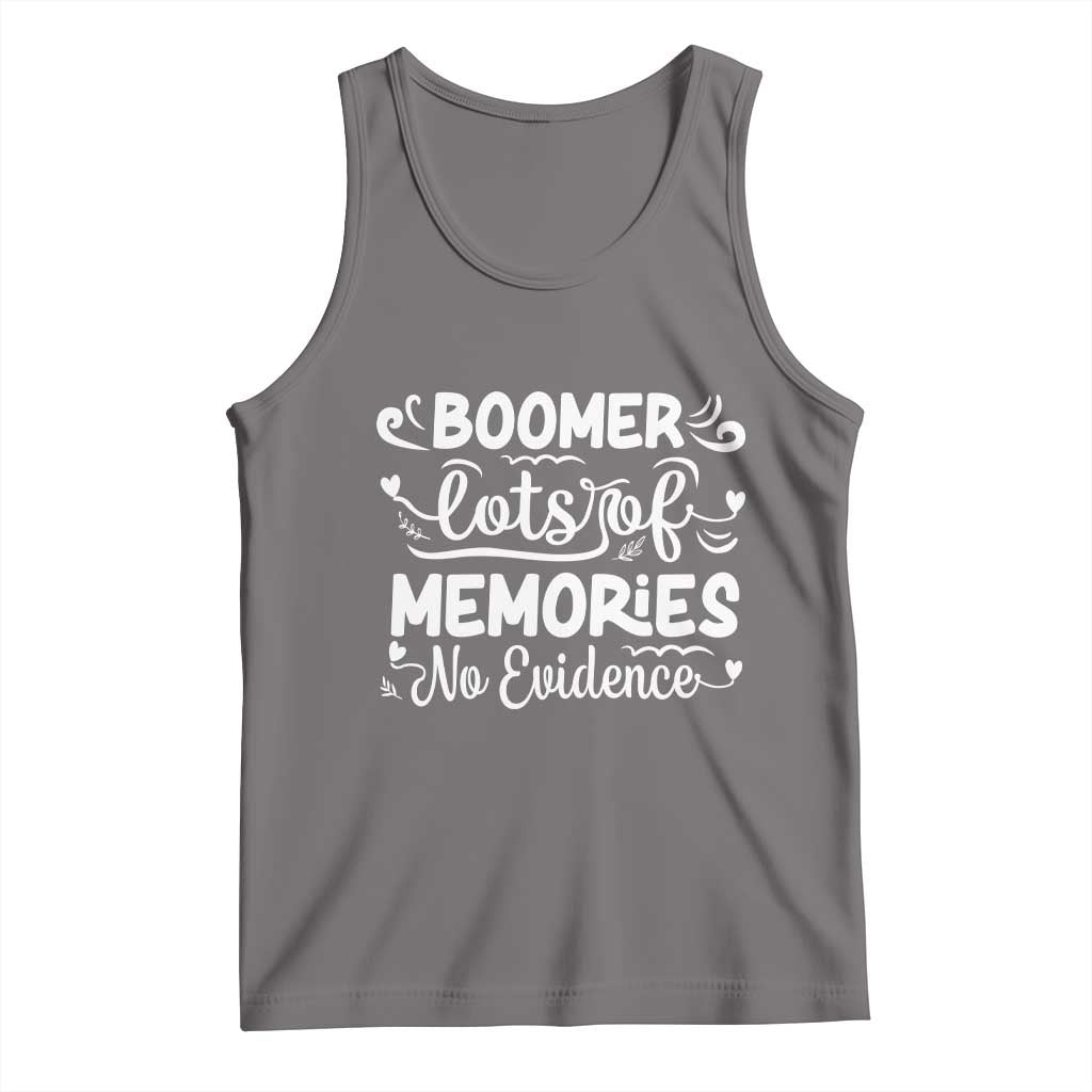 Baby Boomer Generation Tank Top Lots Of Memories No Evidence - Wonder Print Shop