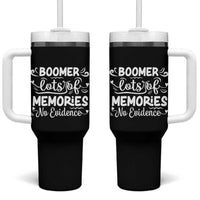 Baby Boomer Generation Tumbler With Handle Lots Of Memories No Evidence