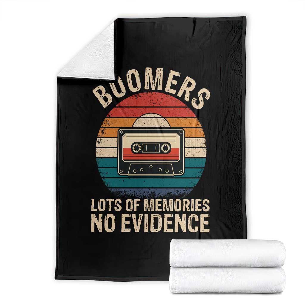 Funny Baby Boomers Lots Of Memories No Evidence Gift Throw Blanket - Wonder Print Shop