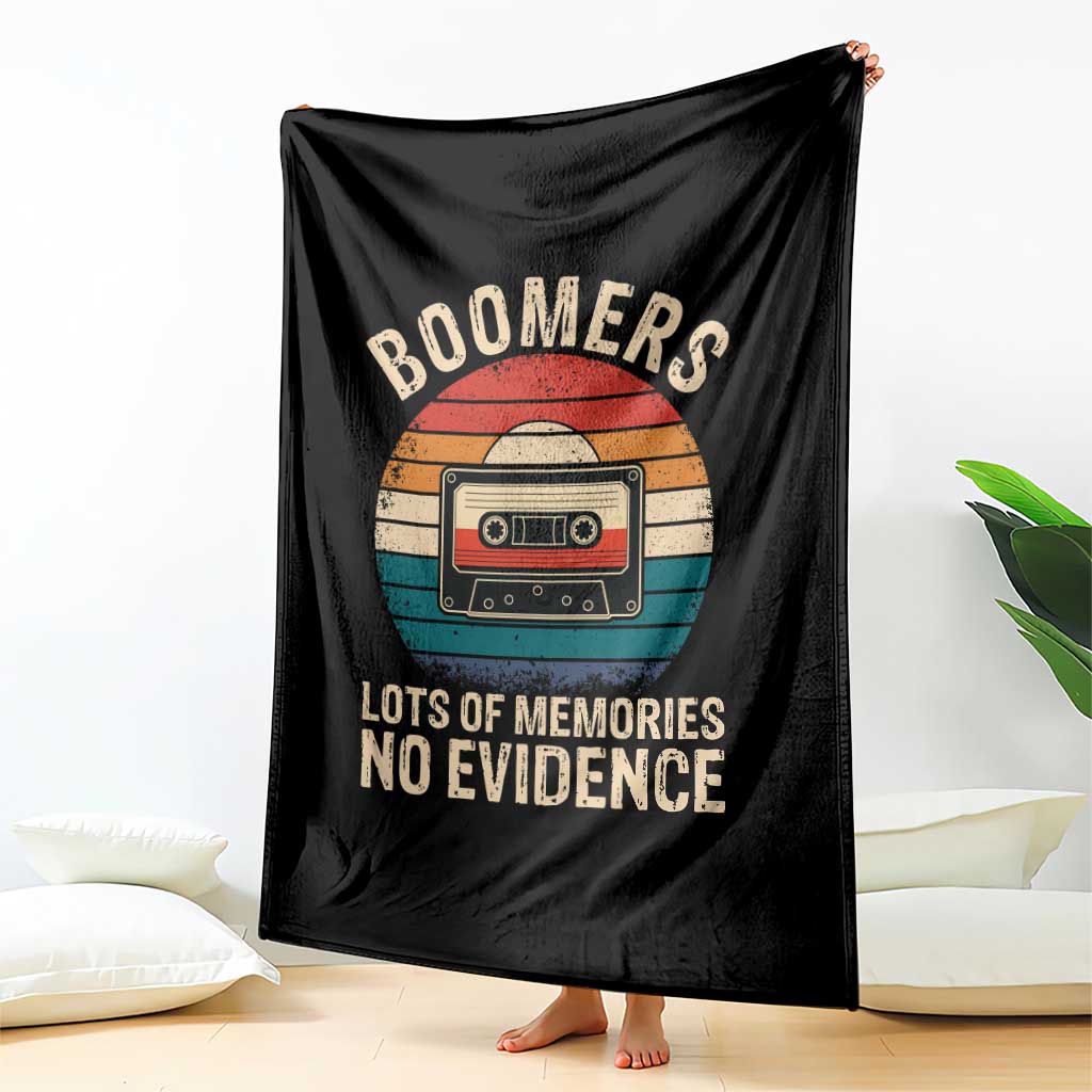 Funny Baby Boomers Lots Of Memories No Evidence Gift Throw Blanket - Wonder Print Shop