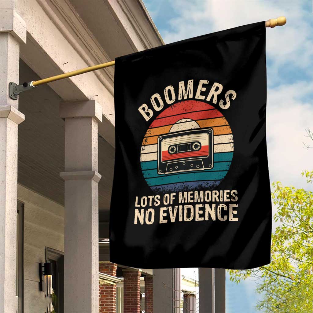 Funny Baby Boomers Lots Of Memories No Evidence Gift Garden Flag - Wonder Print Shop