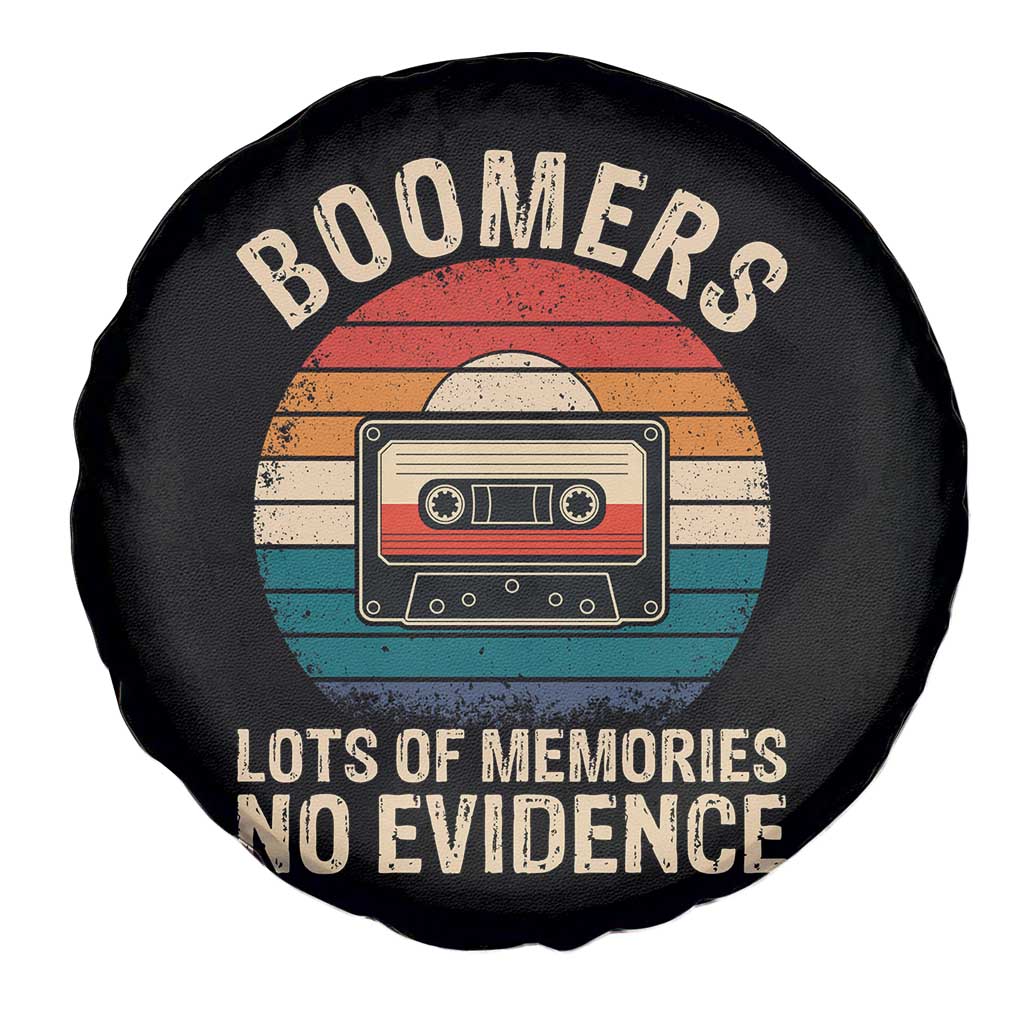 Funny Baby Boomers Lots Of Memories No Evidence Gift Spare Tire Cover - Wonder Print Shop