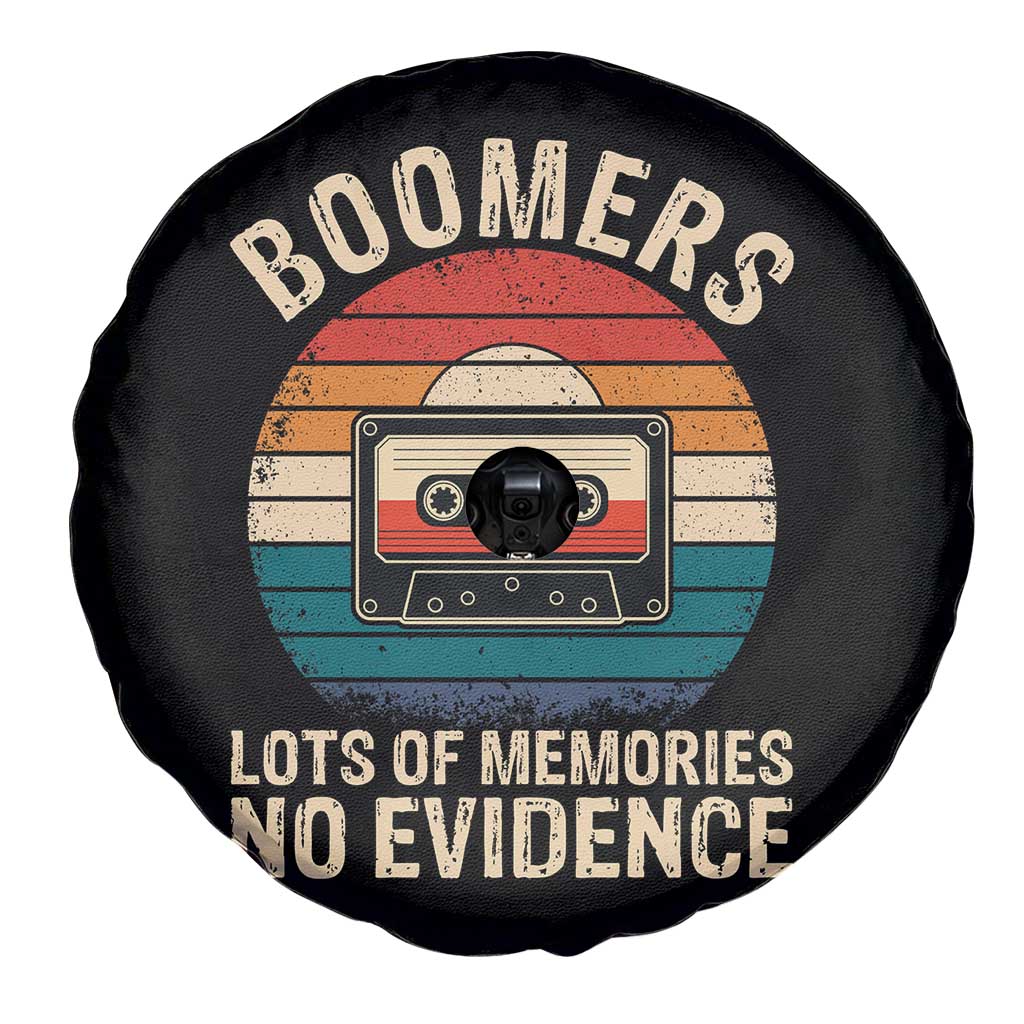Funny Baby Boomers Lots Of Memories No Evidence Gift Spare Tire Cover - Wonder Print Shop