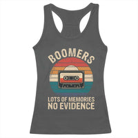 Funny Baby Boomers Lots Of Memories No Evidence Gift Racerback Tank Top - Wonder Print Shop