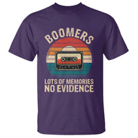 Funny Baby Boomers Lots Of Memories No Evidence Gift T Shirt - Wonder Print Shop