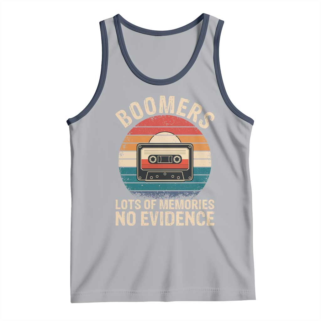 Funny Baby Boomers Lots Of Memories No Evidence Gift Tank Top - Wonder Print Shop