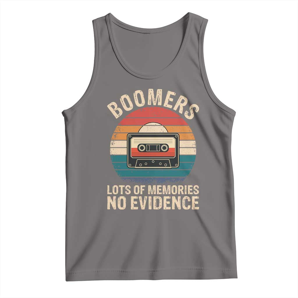 Funny Baby Boomers Lots Of Memories No Evidence Gift Tank Top - Wonder Print Shop