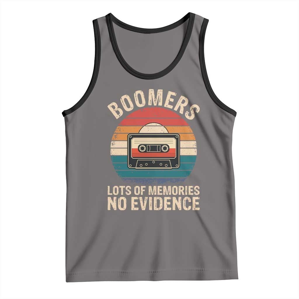 Funny Baby Boomers Lots Of Memories No Evidence Gift Tank Top - Wonder Print Shop
