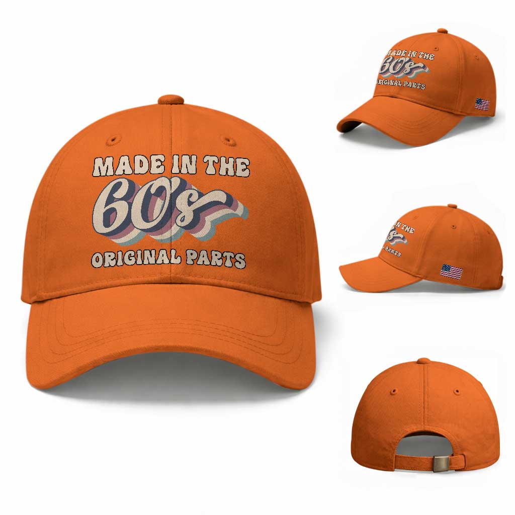 Made In The 60s Original Parts Baseball Cap Funny Boomers Birthday Gift