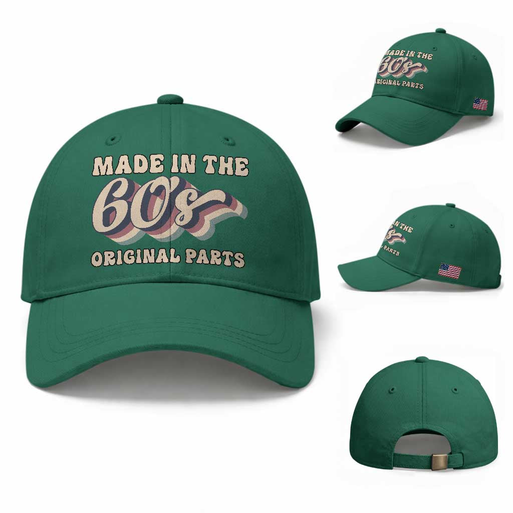 Made In The 60s Original Parts Baseball Cap Funny Boomers Birthday Gift