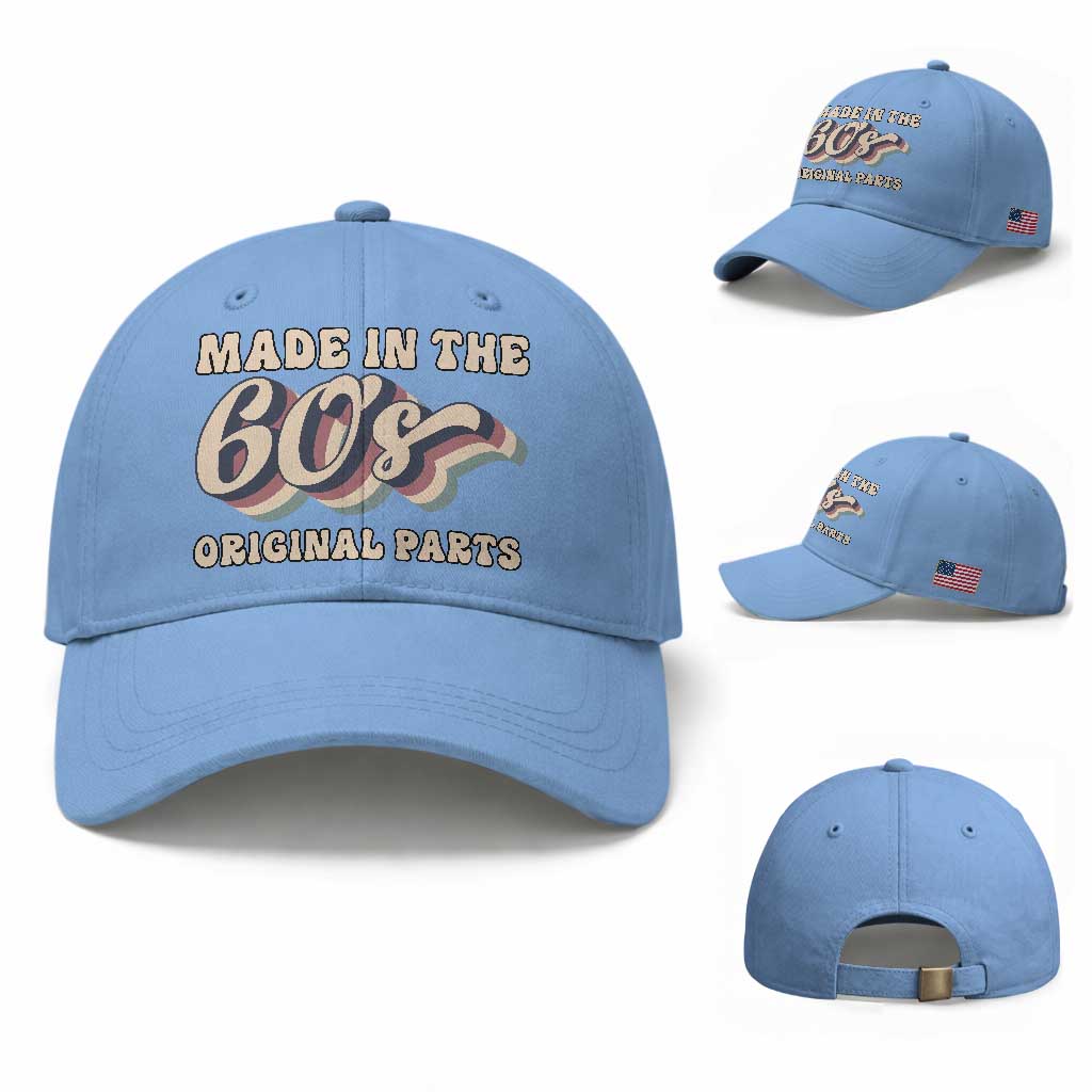 Made In The 60s Original Parts Baseball Cap Funny Boomers Birthday Gift