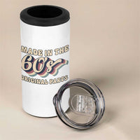 Made In The 60s Original Parts 4 in 1 Can Cooler Tumbler Funny Boomers Birthday Gift