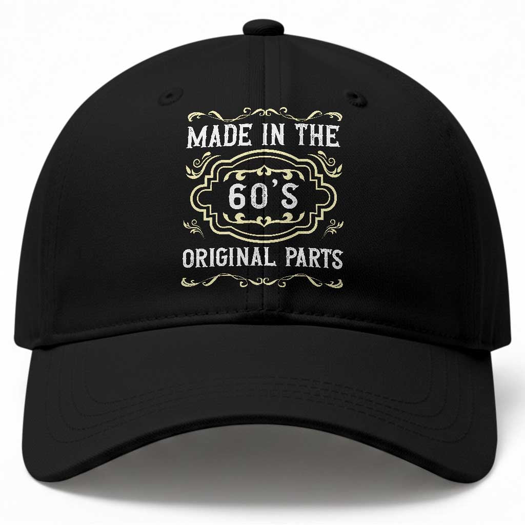 Made In The 60s Original Parts Baseball Cap Vintage Baby Boomer Gift