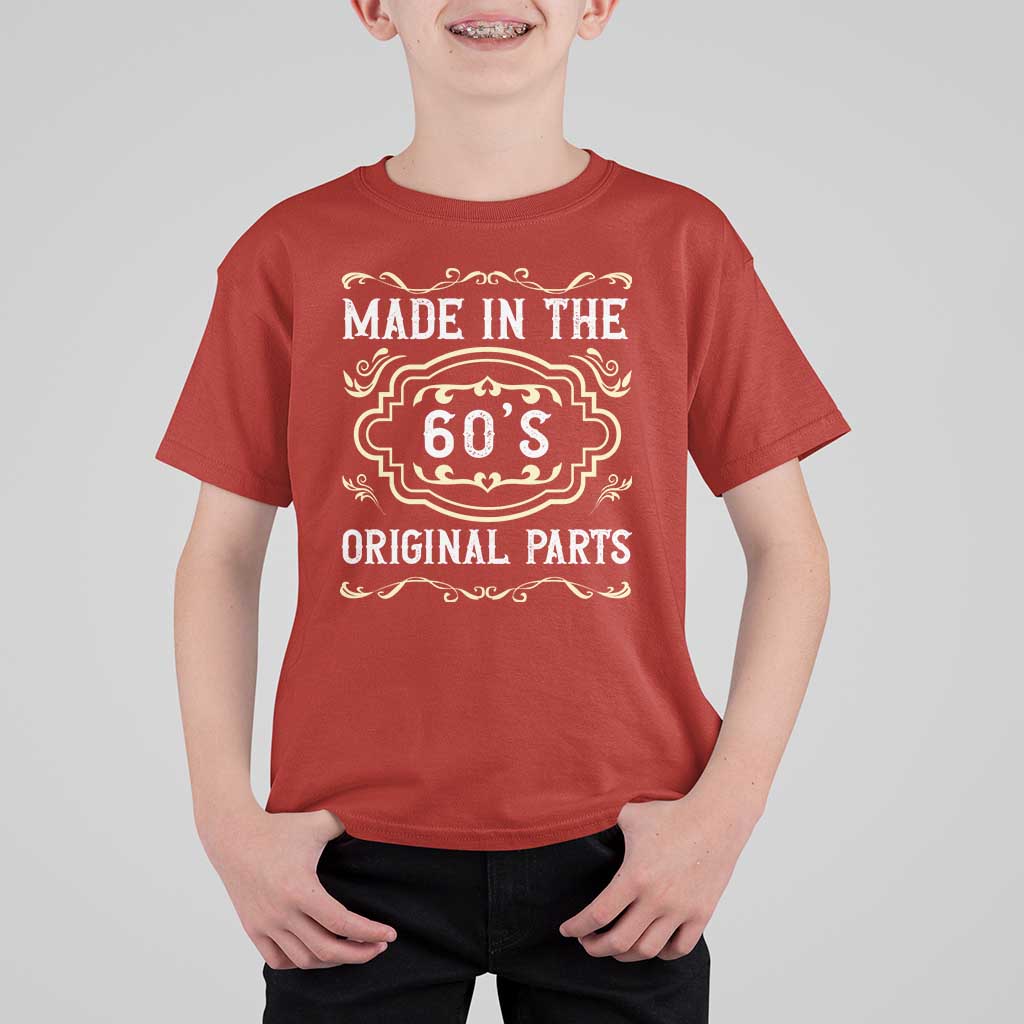 Made In The 60s Original Parts T Shirt For Kid Vintage Baby Boomer Gift - Wonder Print Shop