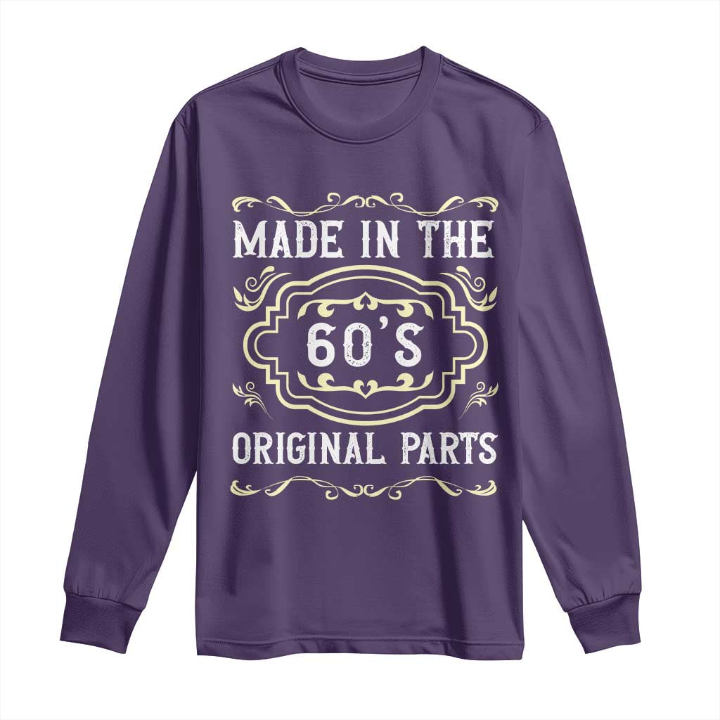 Made In The 60s Original Parts Long Sleeve Shirt Vintage Baby Boomer Gift - Wonder Print Shop