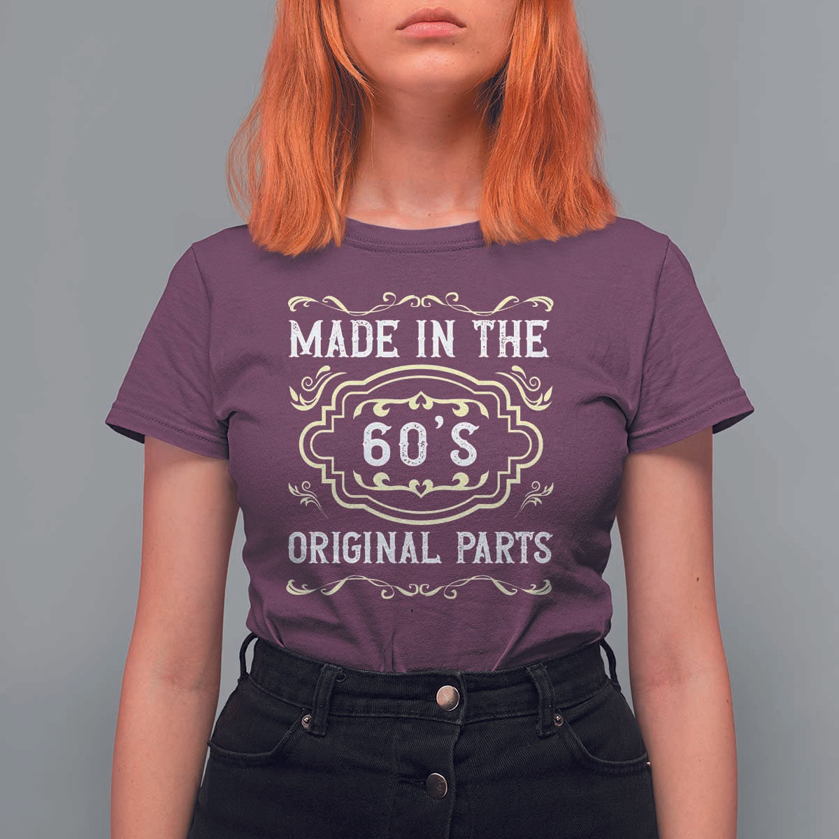 Made In The 60s Original Parts T Shirt For Women Vintage Baby Boomer Gift - Wonder Print Shop