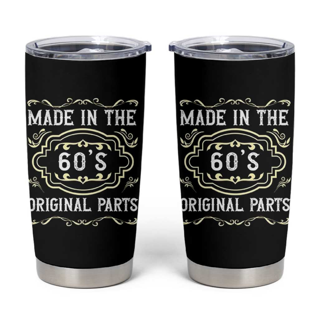 Made In The 60s Original Parts Tumbler Cup Vintage Baby Boomer Gift