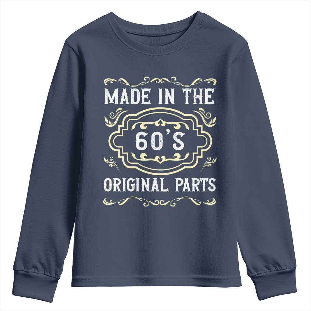 Made In The 60s Original Parts Youth Sweatshirt Vintage Baby Boomer Gift - Wonder Print Shop
