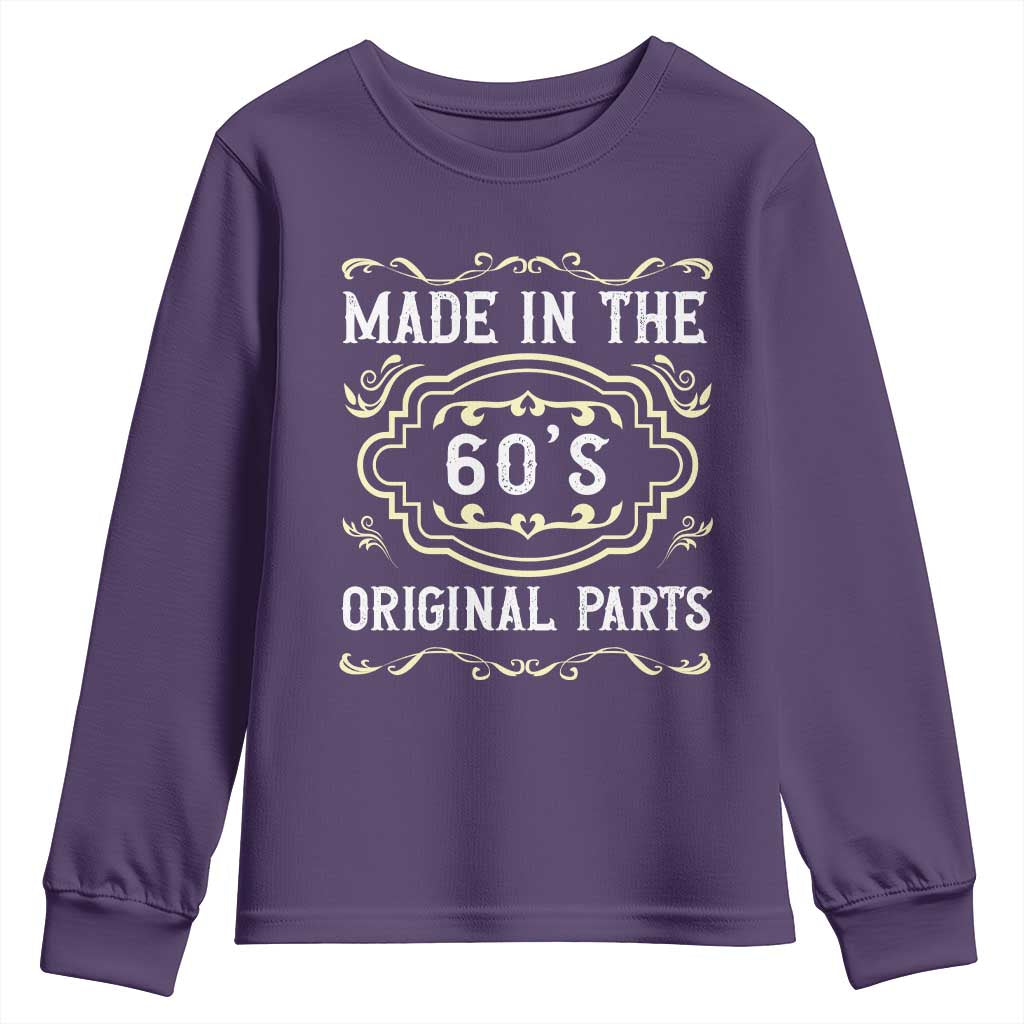 Made In The 60s Original Parts Youth Sweatshirt Vintage Baby Boomer Gift - Wonder Print Shop