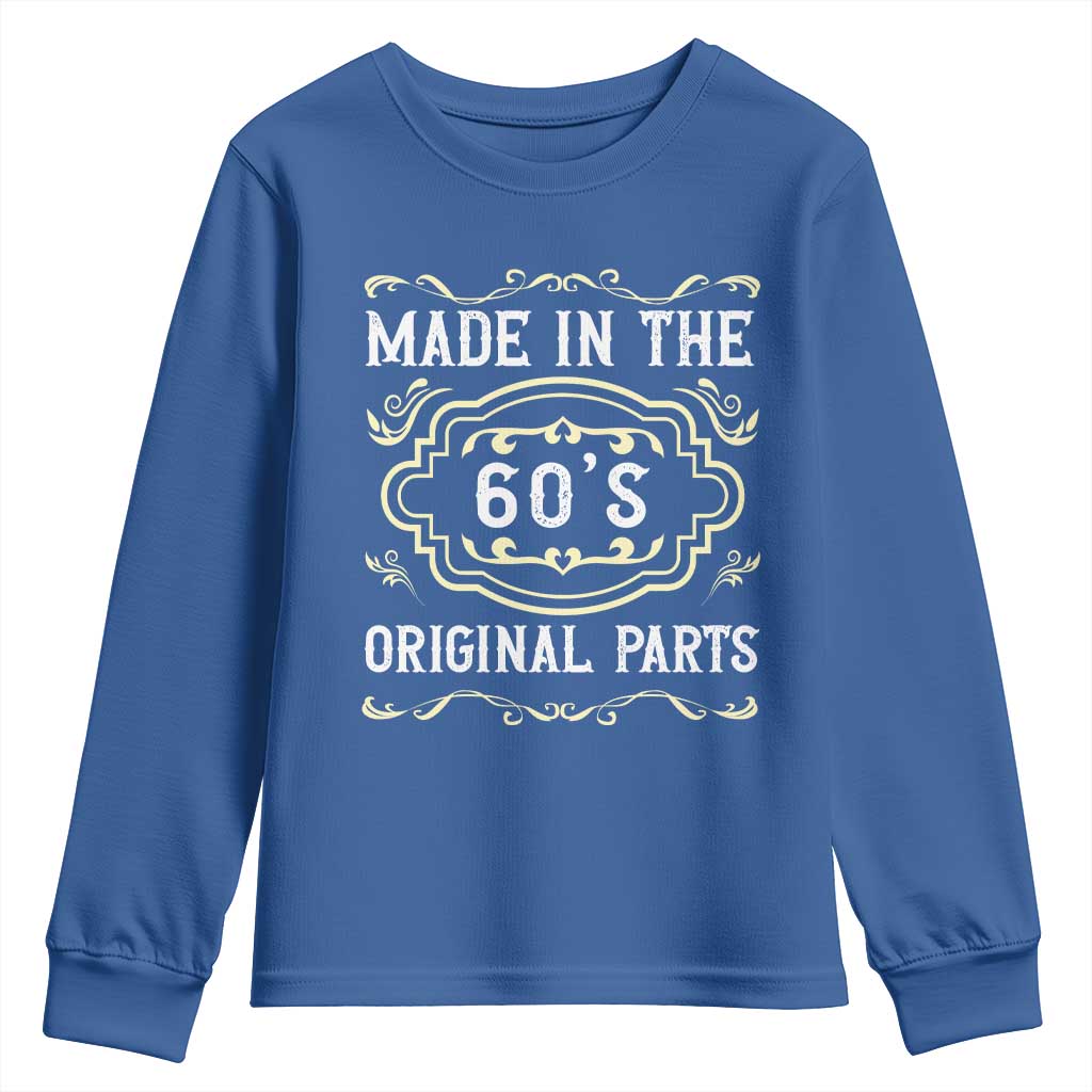 Made In The 60s Original Parts Youth Sweatshirt Vintage Baby Boomer Gift - Wonder Print Shop